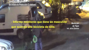 Las cámaras de seguridad del COT registraron el seguimiento del sospechoso en Tigre Norte