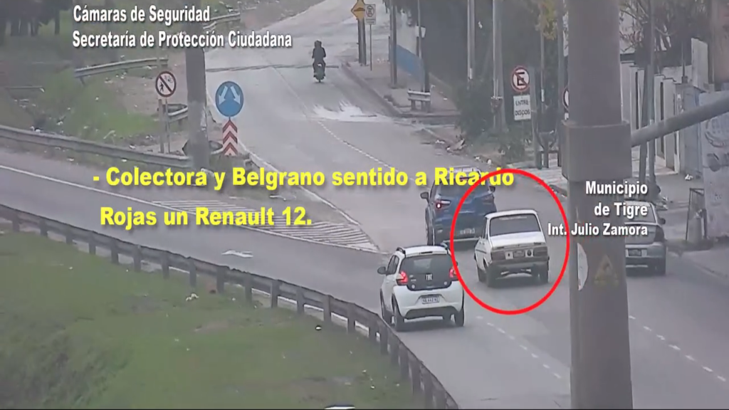 Los móviles del Centro de Operaciones Tigre interceptaron al vehículo sospechoso en la intersección de Marcos Sastre y Saavedra