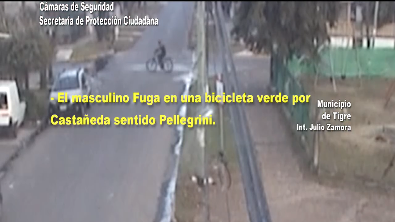 Seguimiento por cámaras municipales de un sospechoso de robo calificado en Ricardo Rojas