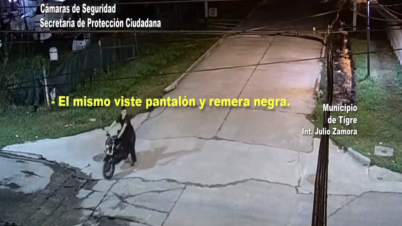 Las cámaras del Centro de Operaciones Tigre registraron el momento del ilícito durante la madrugada
